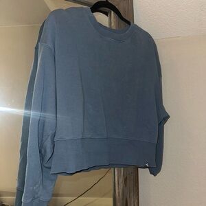 JoyLab Blue Crop Boxy Sweatshirt